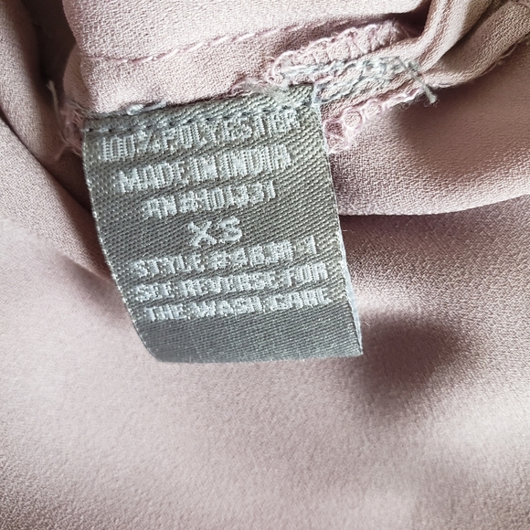 Charlotte Russe Light Purple V Neck Open Tie Flare Sleeve Blouse Size XS - Picture 5 of 6